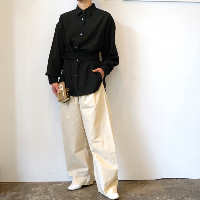 STUDIO NICHOLSON(X^WI jR\) DOUBLE PLEAT VOLUME PANT(SNW]1040)#5210731011(7)