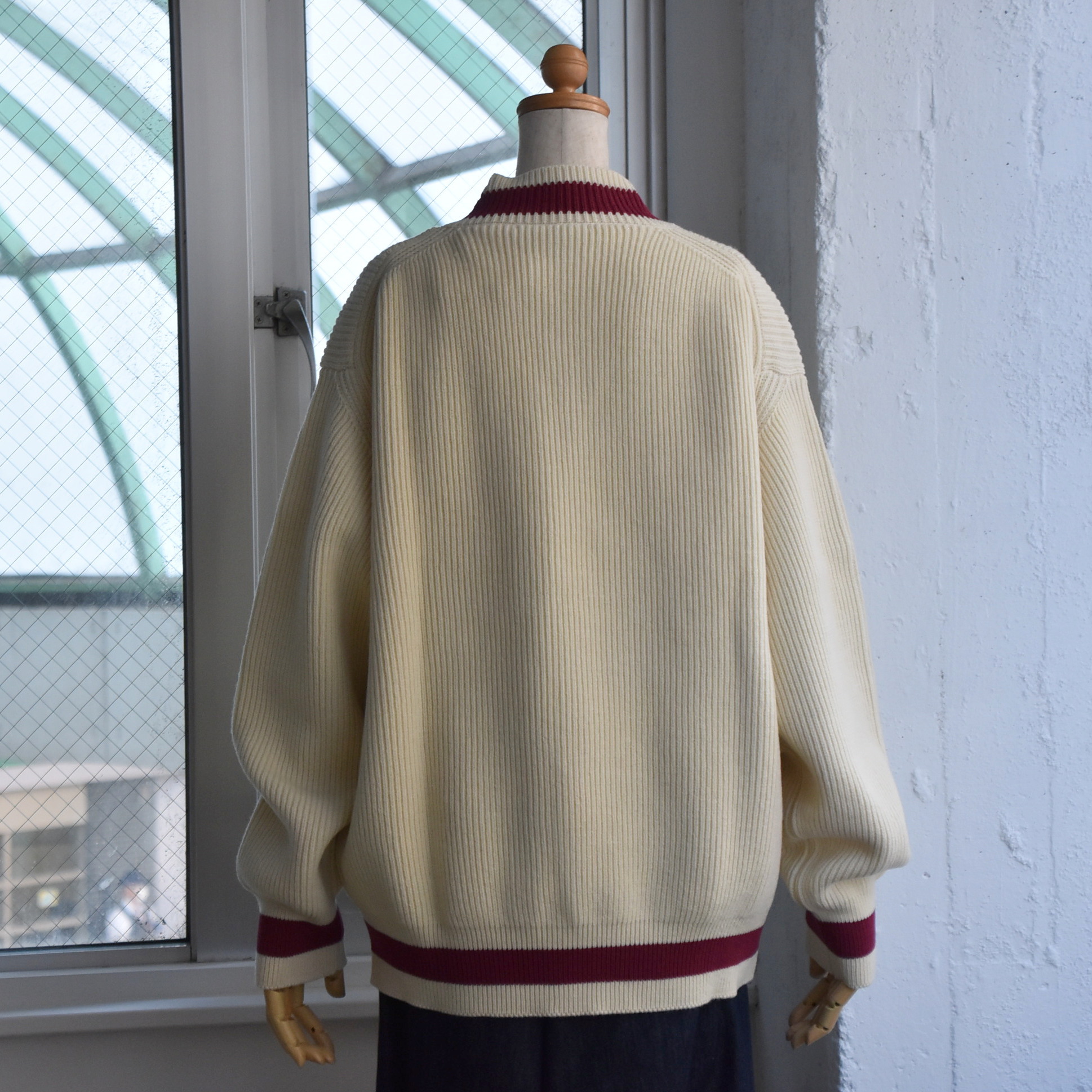 SOFIE D'HOORE(ソフィードール) / 3ply V-neck contrast color sweater【2色展開】(7)