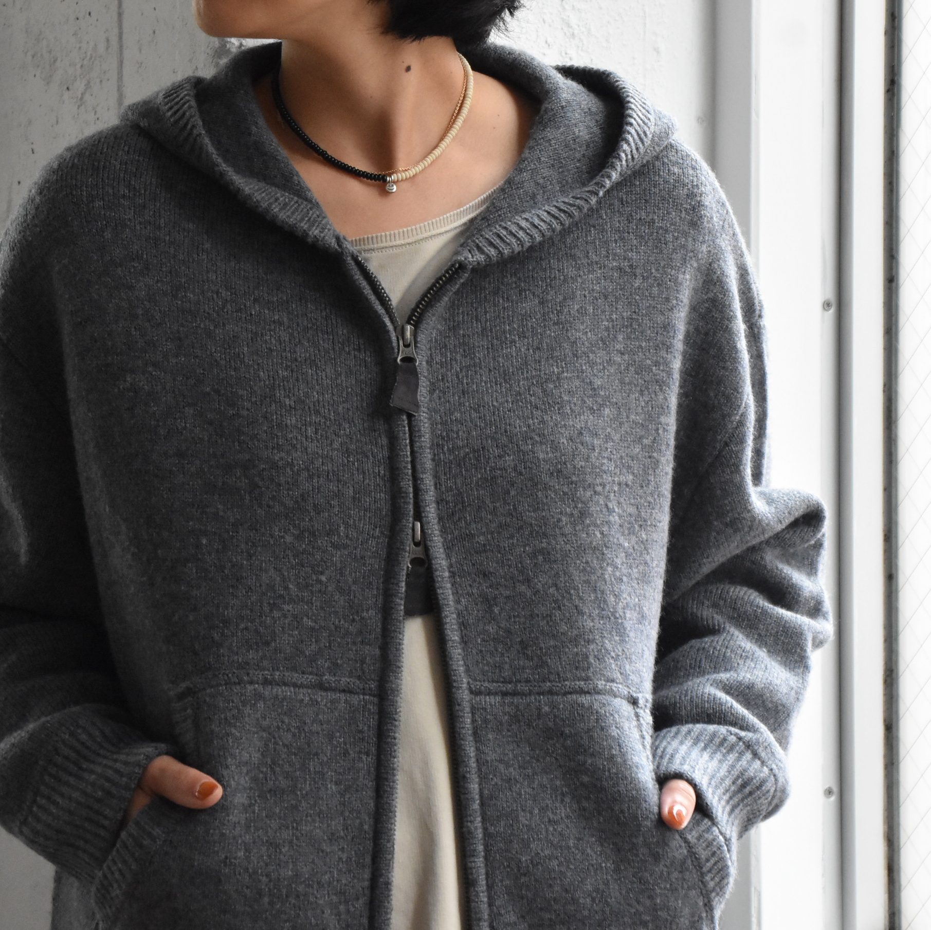 Kristensen DU NORD(NXeZhDmh) /   WOOL HOODIE  #I-335-AA(7)