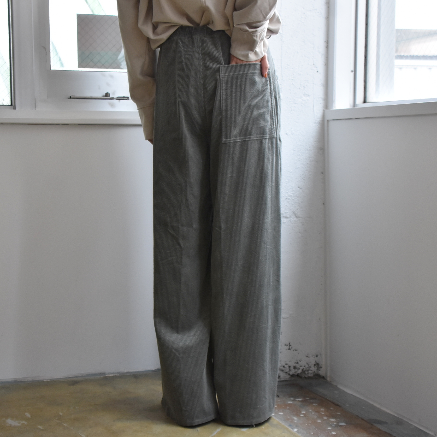 SOFIE D'HOORE(\tB[h[) / Casual wide pants with drawstring waisty2FWJz #PISTIS-AA(7)