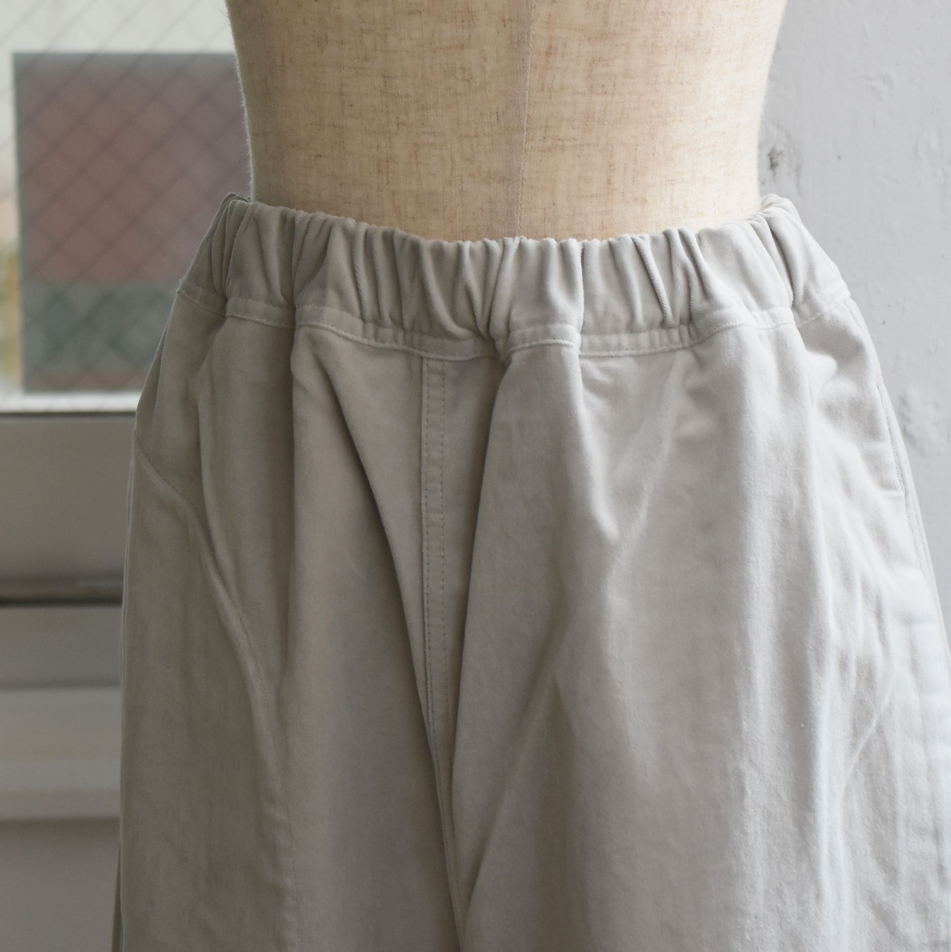 SOFIE D'HOORE(\tB[h[) / Wide pants with elastic waist tigh pocket #POP-AA(7)