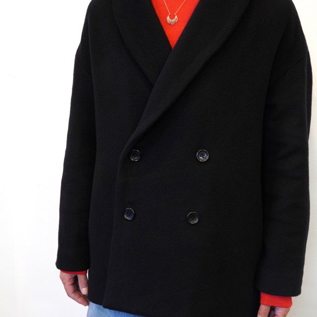 Graphpaper(Oty[p[)LIGHT MELTON SHAWL COLLAR COAT #GL243-10273B(7)