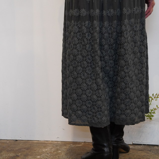 ANTIPAST(AeBpXg) / G-DYED EMB SKIRT #DES8(7)