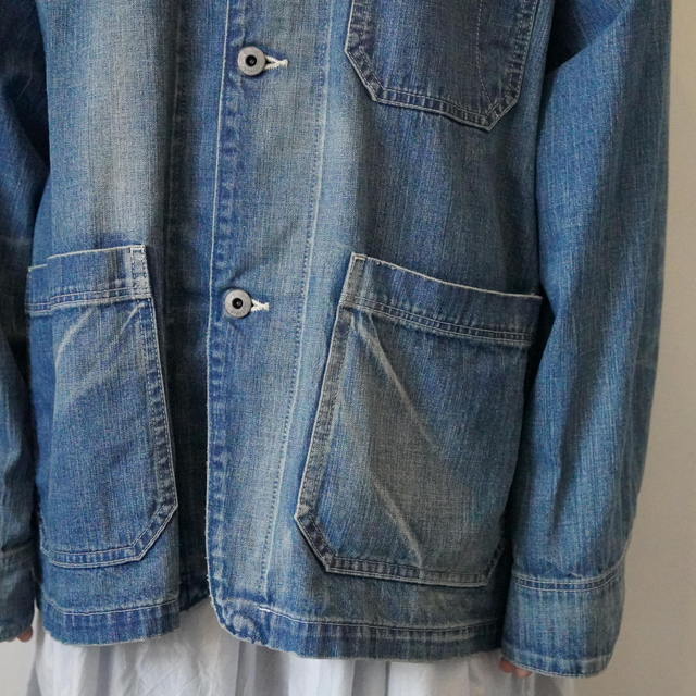 chimala(チマラ) UNISEX 10OZ SELVEDGE DENIM CHORE JACKET #CS39-JT11(7)