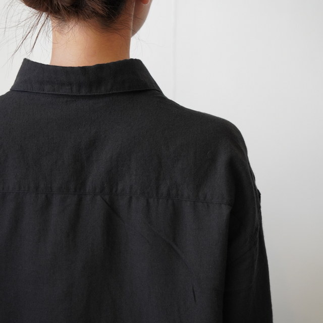 maison de soil(]h\C) ROUND COLLAR SHIRT WITH RANDOM PINTUCK#INMDS24703W(7)