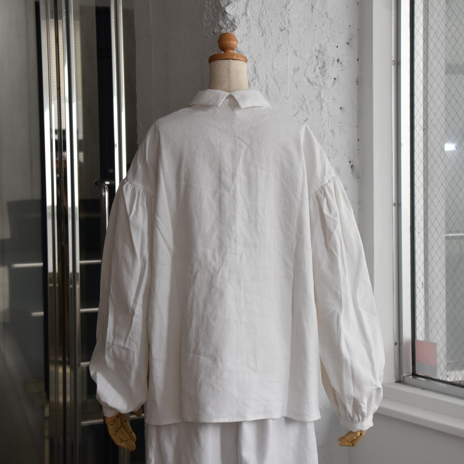 Whiteread (zCg[h) / GATHERED SLEEVES RELAXED SHIRTy2FWJz #SHIRT01-AA(7)