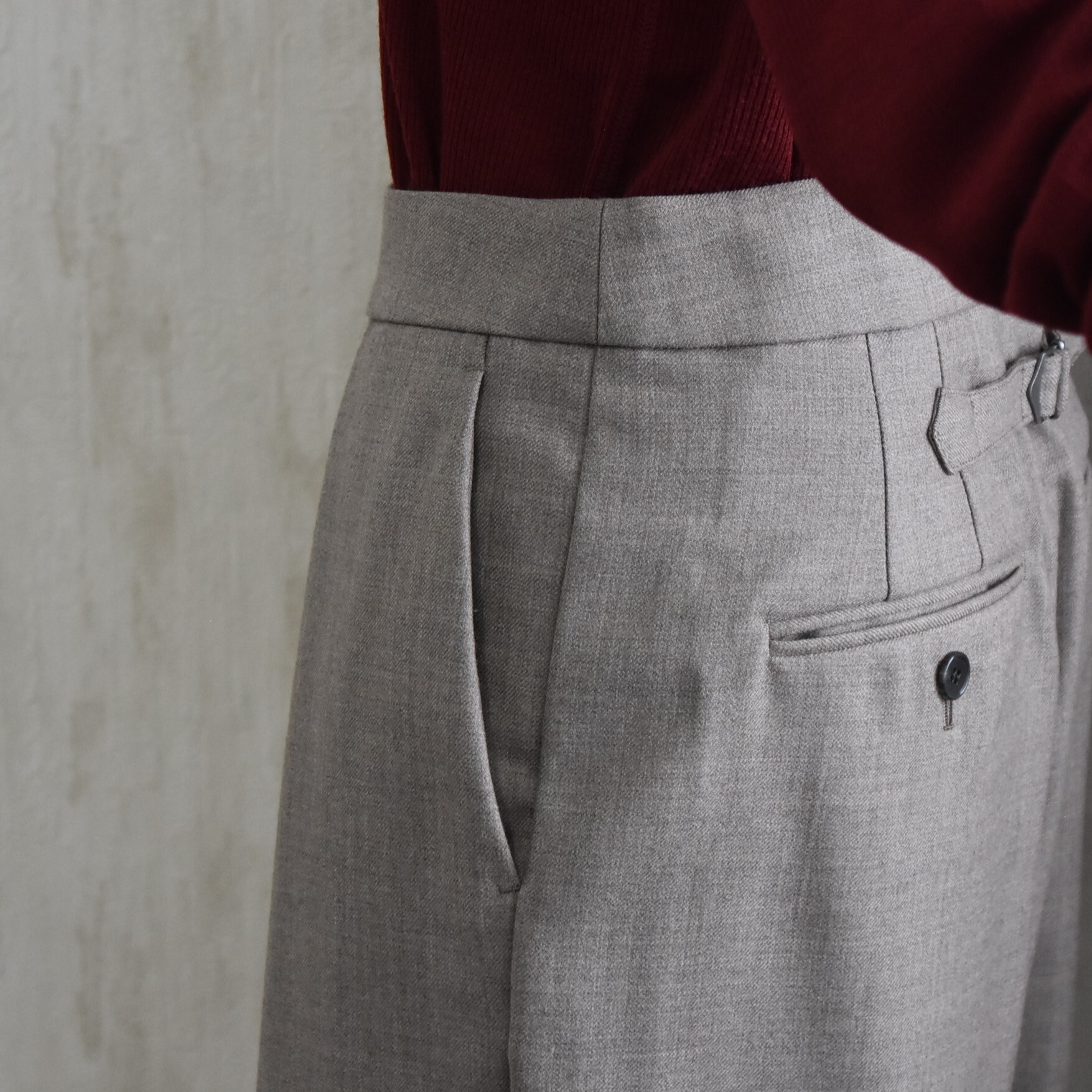 SACRA (TN) / H.COUNT WORSTED SERGE PANTS #125515112-AA(7)