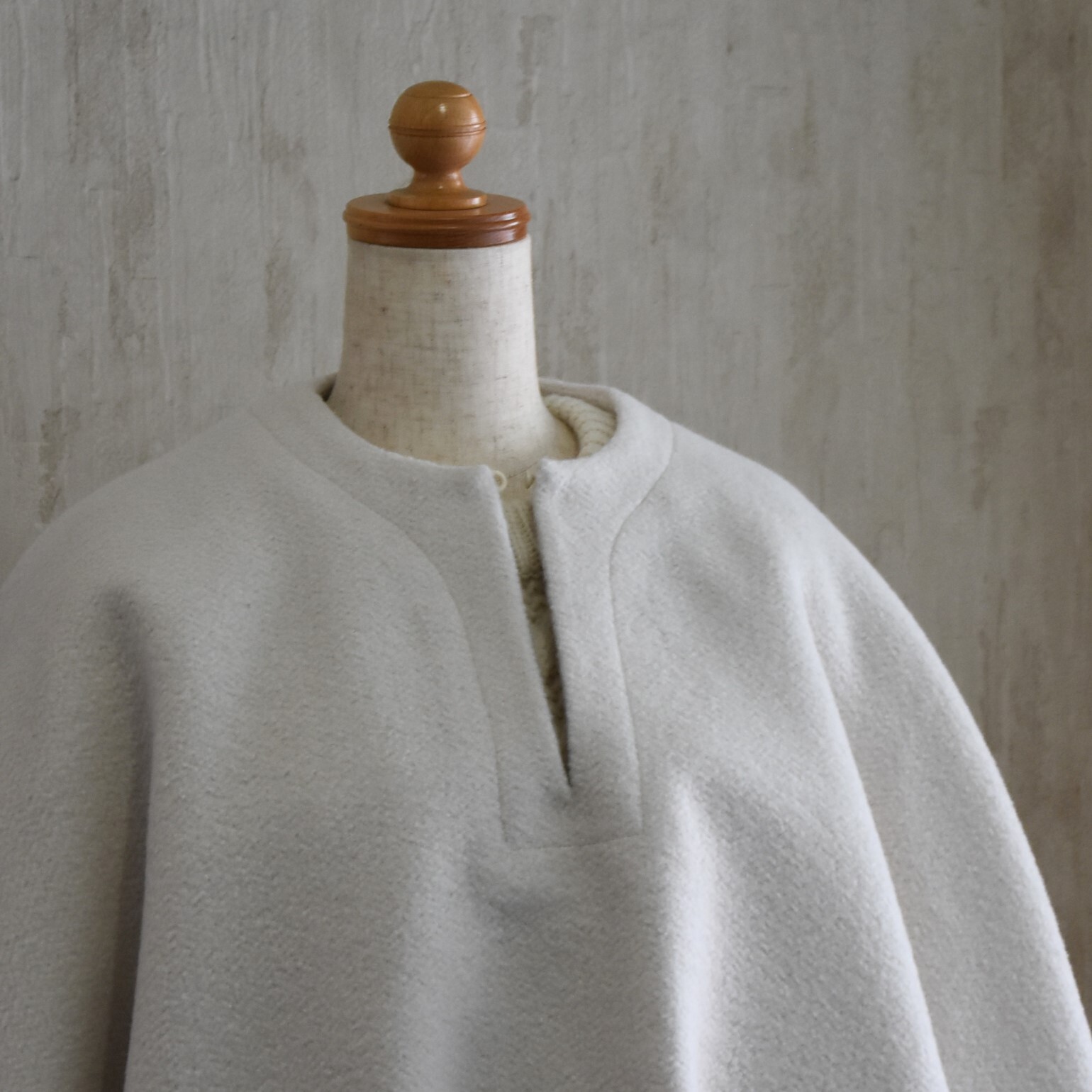 TENNE HANDCRAFTED MODERN(e nhNtebh_) / ANGOLA WOOL PONCHOy2FWJz#007-25FW-AA(7)