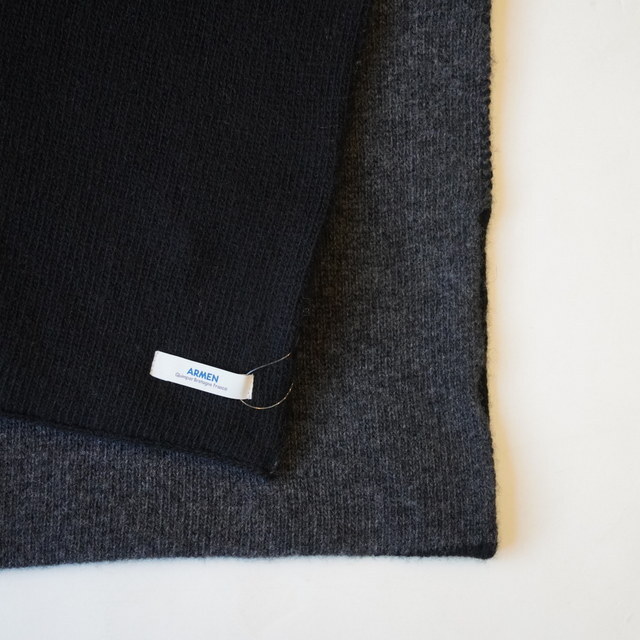 ARMEN(A[) WOOL/CASHIMERE 2TONELOOPSCARF #BAAM1961CB(7)