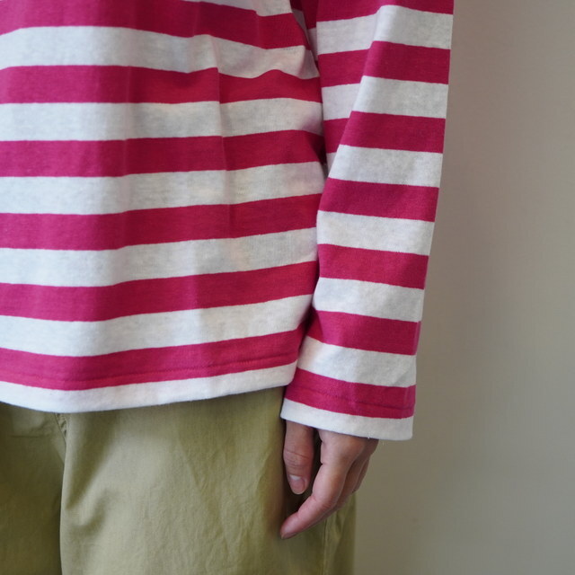 eleven 2nd (CuZJh) Cotton Border Jersey Long T-Shirt#E2C-2129(7)