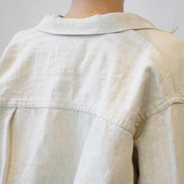 Oblada(�I�u���_) 1936 HEMP DENIM JACKET [IVORY] #S2610JK04(7)
