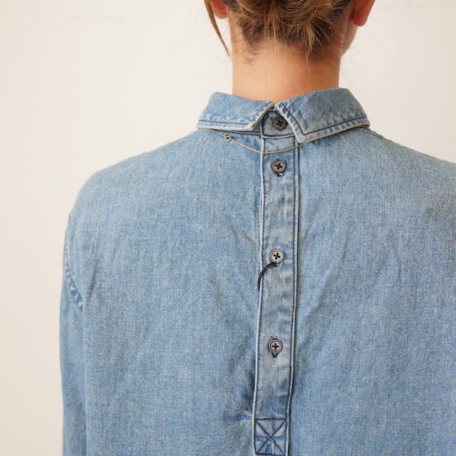 BOWTE(�o�E�g) DENIM STAND COLLARLONG SLEEVE SHIRT #261-01-0006(7)