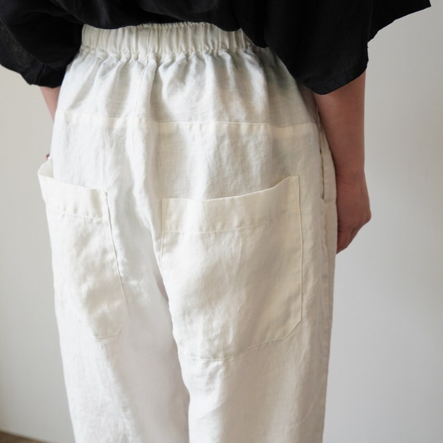 SARAH(�T��) BALLOON PANTS LINEN TWILL�y3�F�W�J�z #C30565(7)