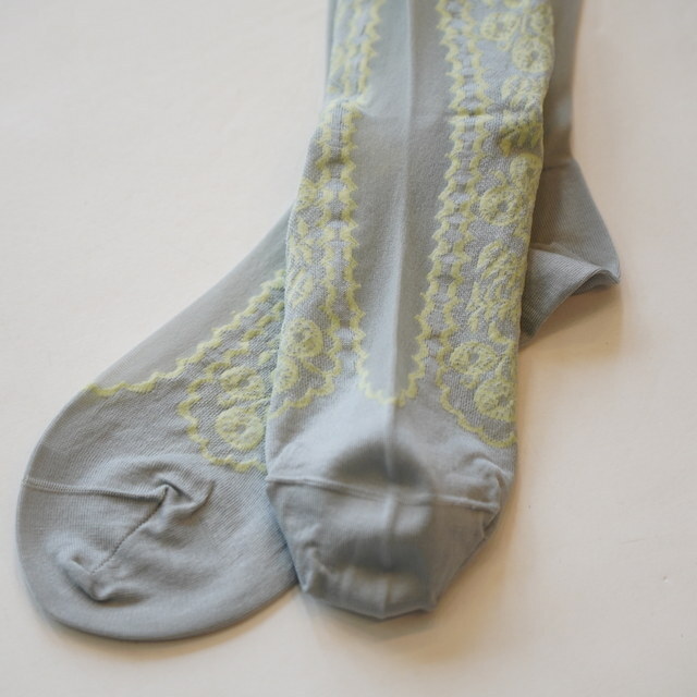 ANTIPAST (�A���e�B�p�X�g) / SHEER FLOWER HIGH SOCKS�y3�F�W�J�z #AM-817HS(7)
