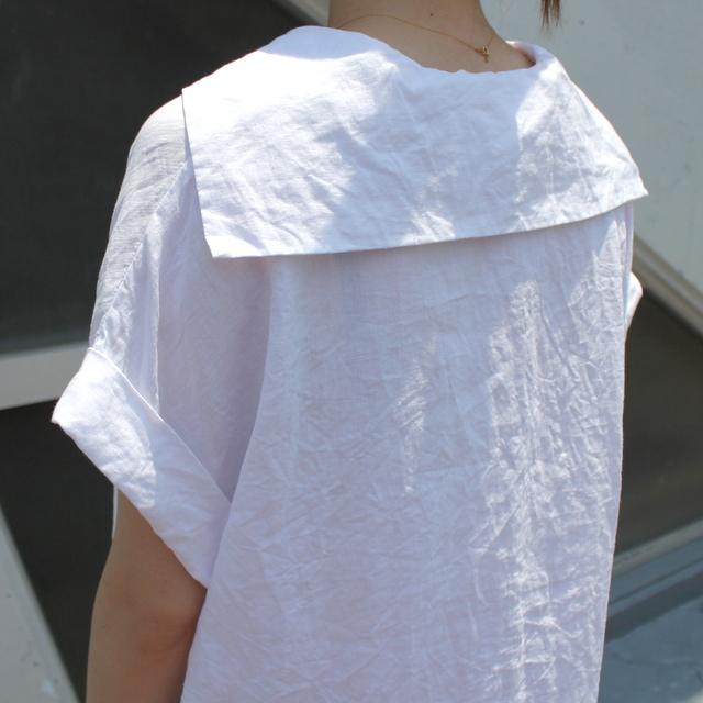 【22ss】TOUJOURS(トゥジュー)  リネン半袖セーラーシャツ#MM36SS02(8)