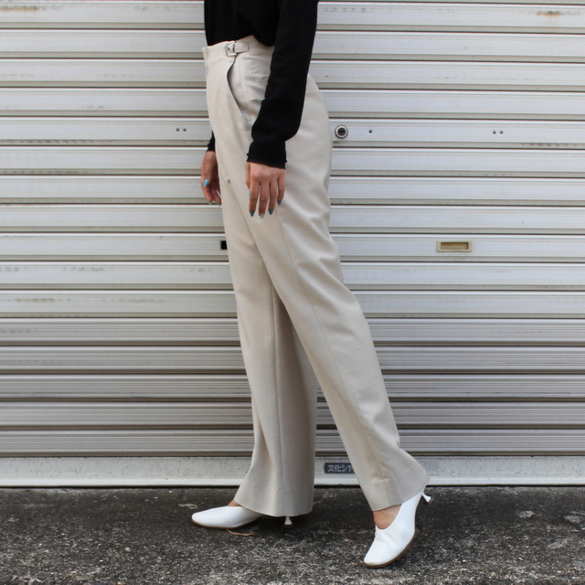 Graphpaper(グラフペーパー) Wool Cupro Adjustable Waisted Trousers#GL223-40189(8)