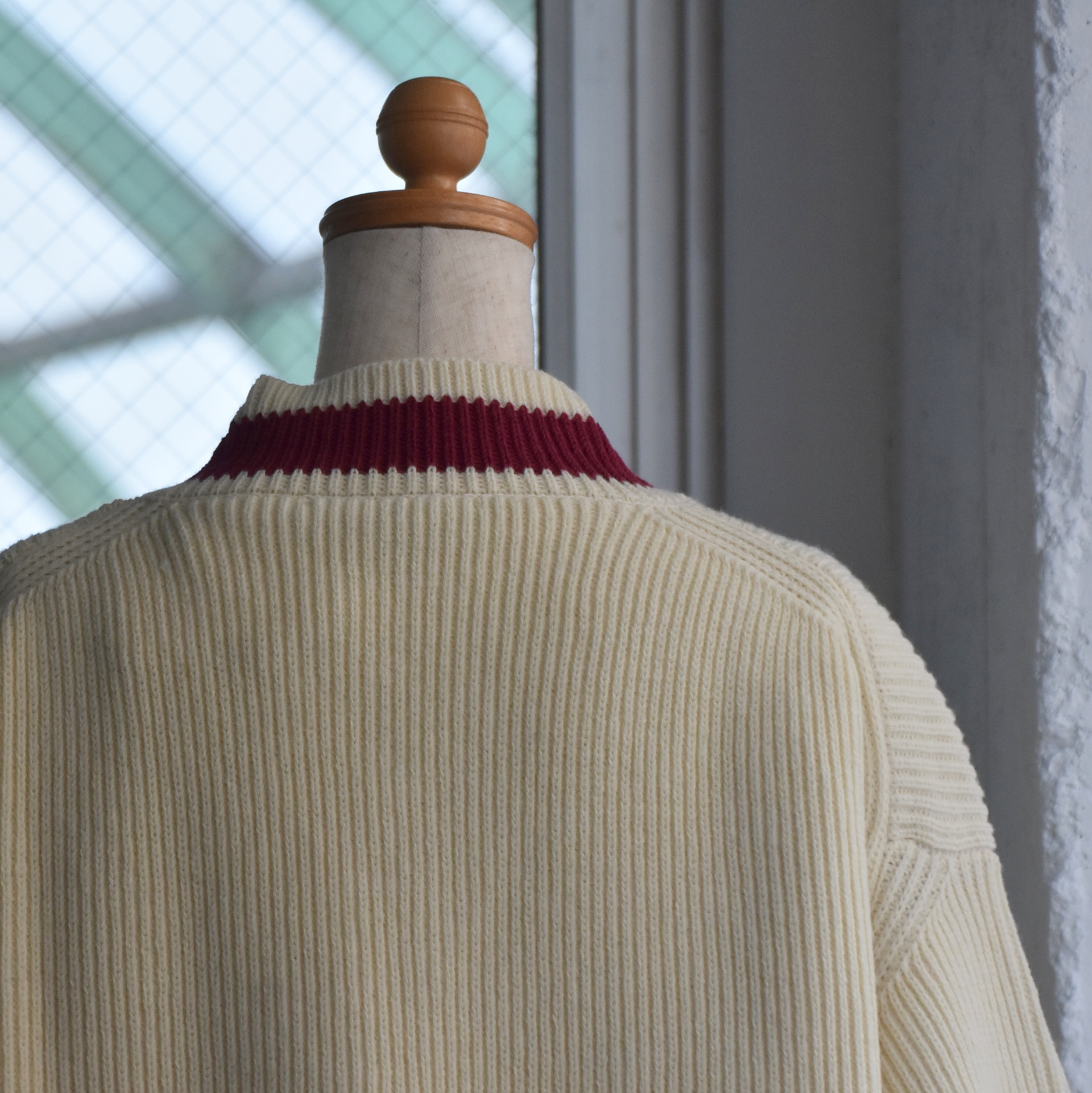 SOFIE D'HOORE(ソフィードール) / 3ply V-neck contrast color sweater【2色展開】(8)