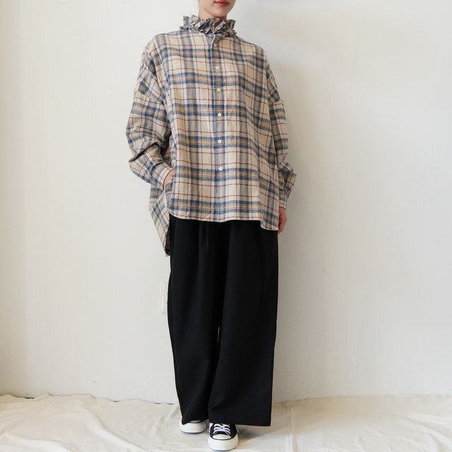 maison de soil(]h\C) 2TUCK WIDE EASY PANTS #GNMDS2502WS(8)