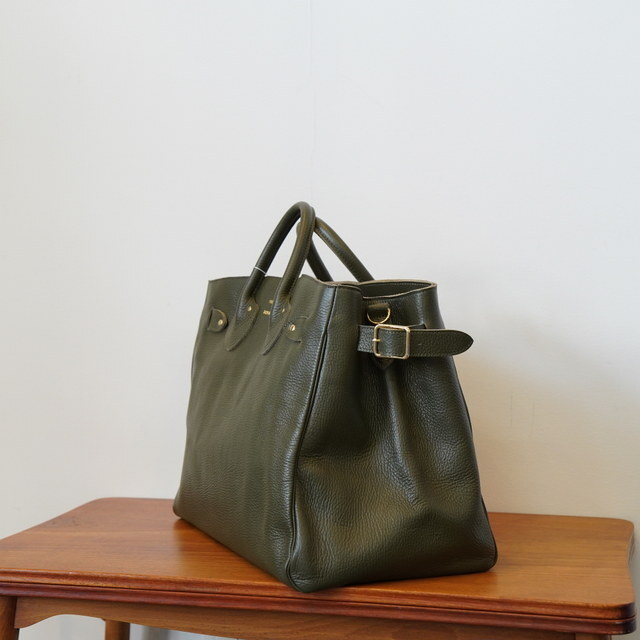 YOUNG&OLSEN(OAhI[Z) EMBOSSED LEATHER BELTED TOTE M#YO2503-GD012(8)