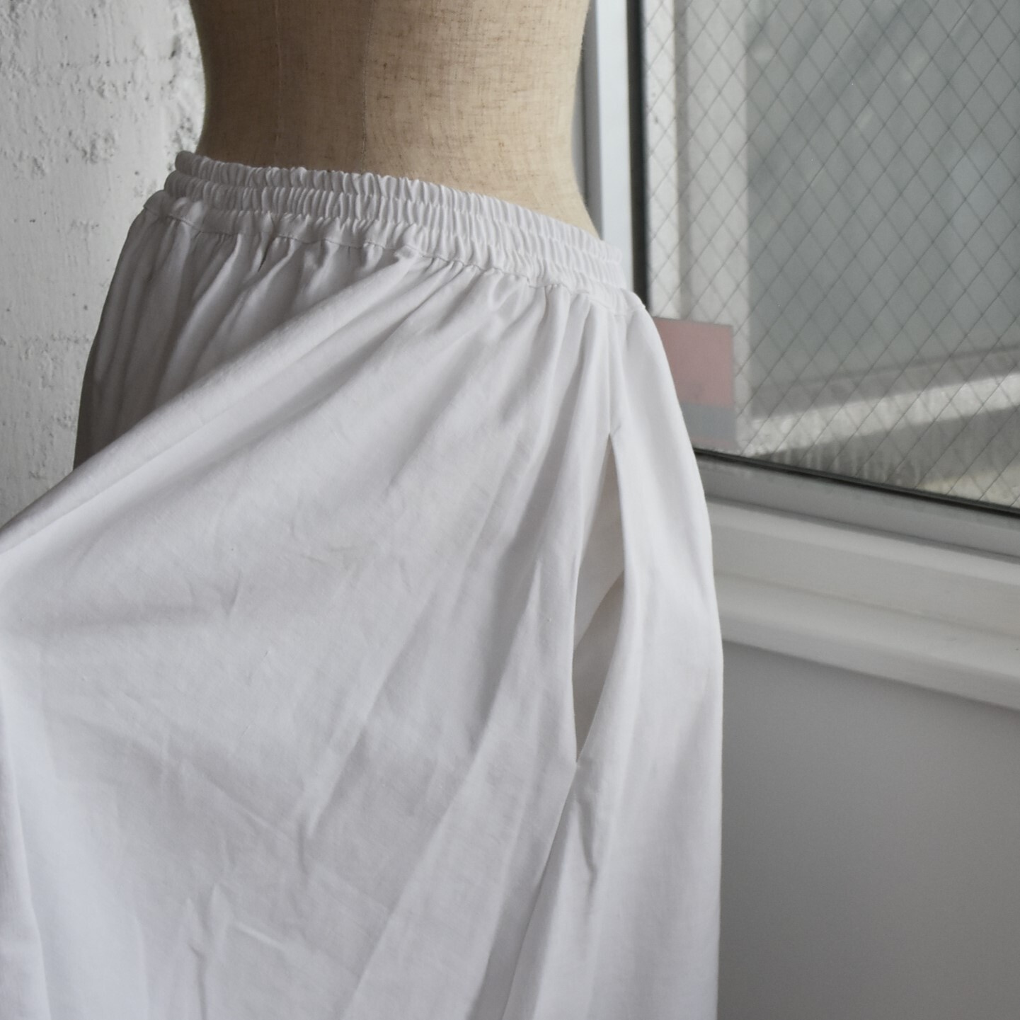 Whiteread (zCg[h) / LINEN SKIRT #SKIRT02-AA(8)