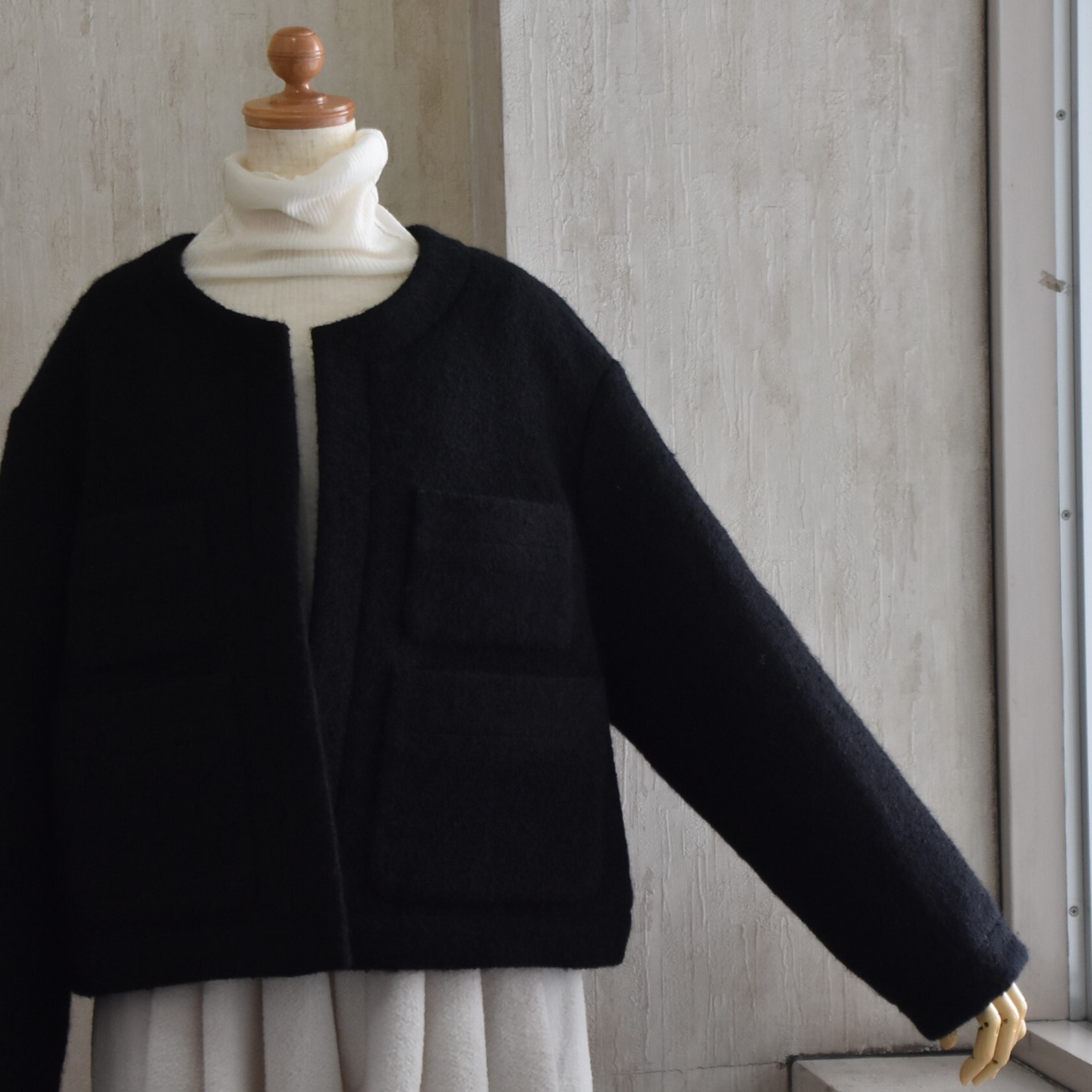 TENNE HANDCRAFTED MODERN(e nhNtebh_) / ANGOLA TWEED JACKET #004-25FW-AA(8)