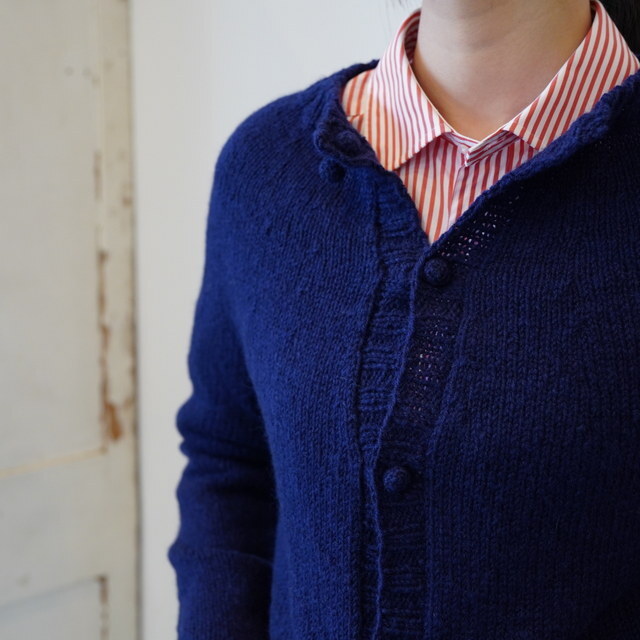 DANIELA GREGIS(_jG OWX)  hand-knitted cardigan#MMG231WO(8)