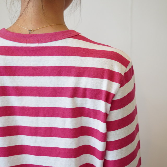 eleven 2nd (CuZJh) Cotton Border Jersey Long T-Shirt#E2C-2129(8)