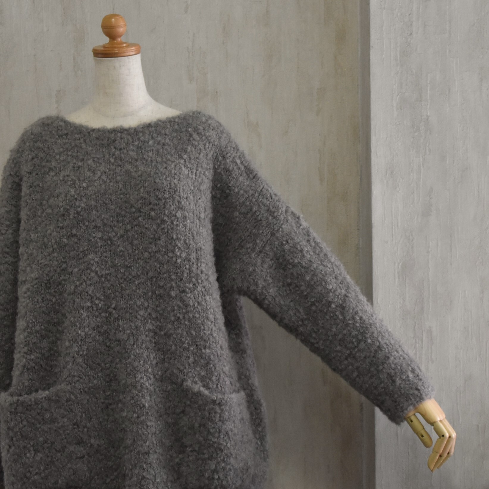 maison de soil(]h\C) / CREW NECK PULLOVER WITH POCKET #CNMDS2562A-AA(8)