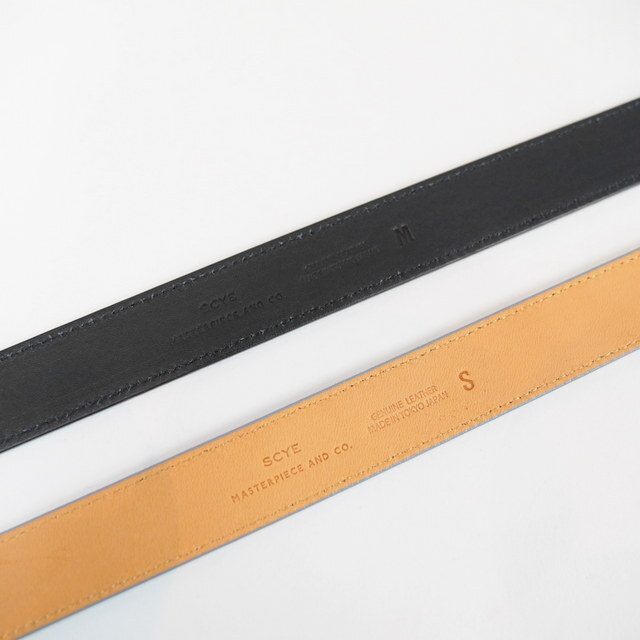 Scye(�T�C) Shrink Leather Box Buckle Belt #3326-31353(8)