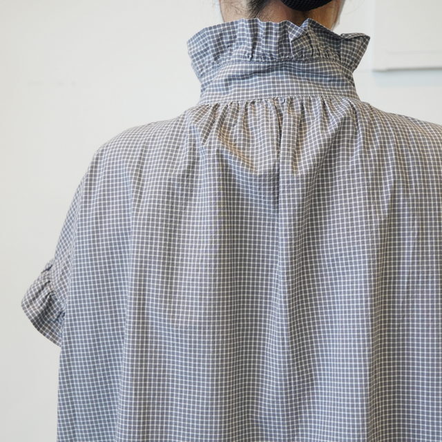 dahl'ia(�_���A) FRILL N/S BL CHECK  #DBL-364CH(8)