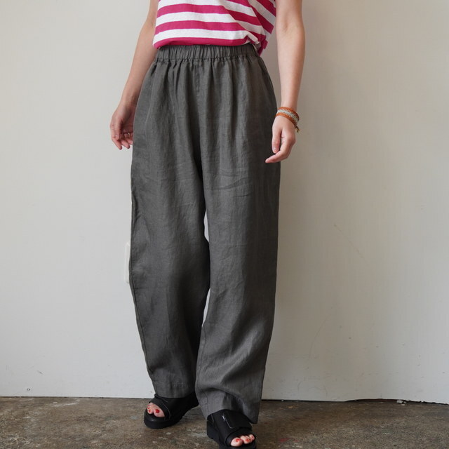 SARAH(�T��) BALLOON PANTS LINEN TWILL�y3�F�W�J�z #C30565(8)