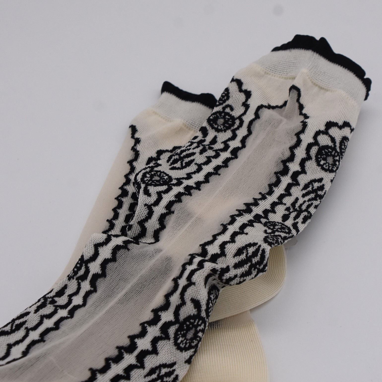 ANTIPAST (�A���e�B�p�X�g) / SHEER FLOWER SOCKS�y2�F�W�J�z #AM-817-AA(8)