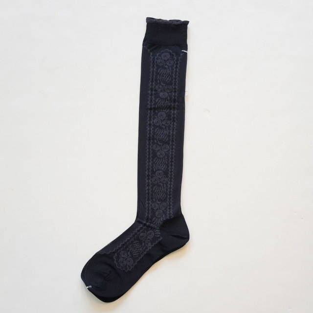 ANTIPAST (�A���e�B�p�X�g) / SHEER FLOWER HIGH SOCKS�y3�F�W�J�z #AM-817HS(8)