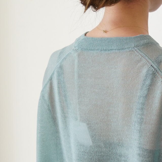 Graphpaper(�O���t�y�[�p�[) Coiled Wool Nylon Oversized Crew Neck Knit #GL261-80430(8)