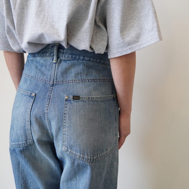 chimala(�`�}��) / UNISEX 13OZ W WADTH DENIM WAIST ADJUSTABLE PANTS #CS41-MP10B(8)