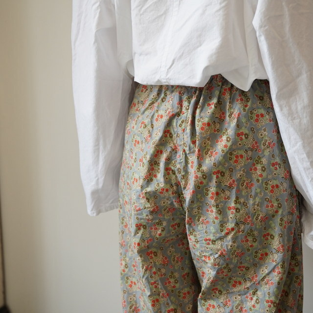 SONO(�\�m) JAME JOGGER PANTS Dusty Blue Floral#1048 26SS(8)