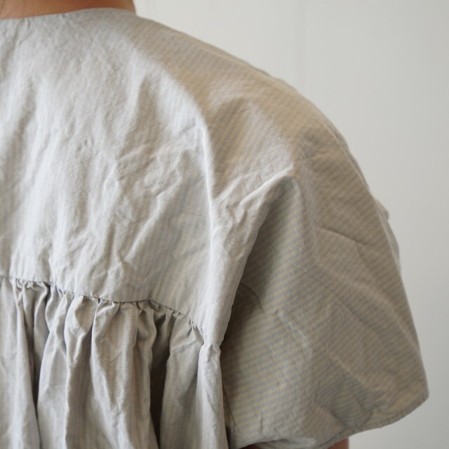 SONO(�\�m) DANTE DRESS Dusty Stripe Fine #8043-STRIPE 26SS(8)