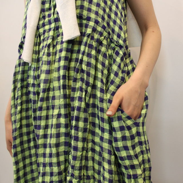 【22ss】DANIELA GREGIS(ダニエラ グレジス) scamiciato sleeveless dress#A383AGWL71111(9)