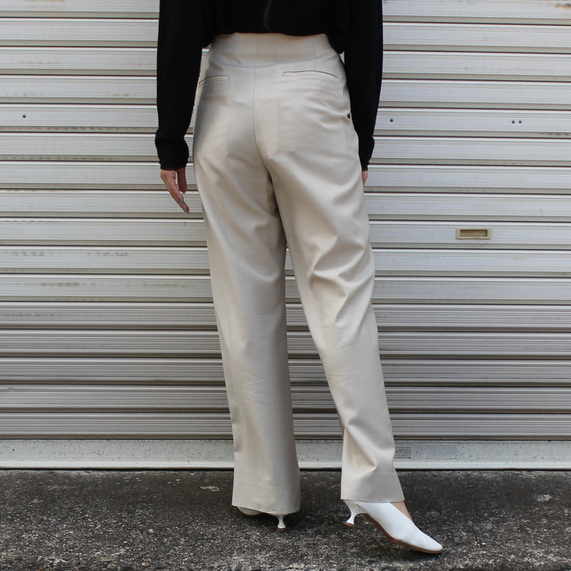 Graphpaper(グラフペーパー) Wool Cupro Adjustable Waisted Trousers#GL223-40189(9)
