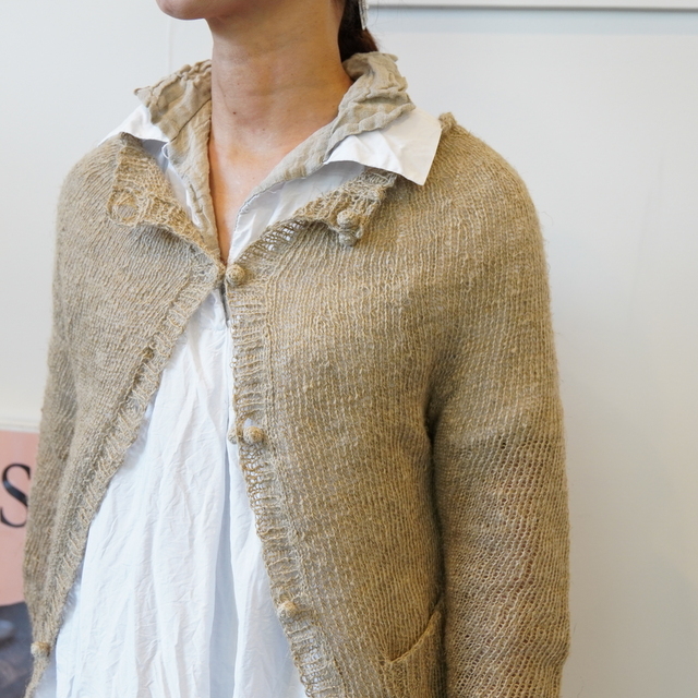 DANIELA GREGIS(_jG OWX) cardigan hand-knitted#MMG192L37411F(9)