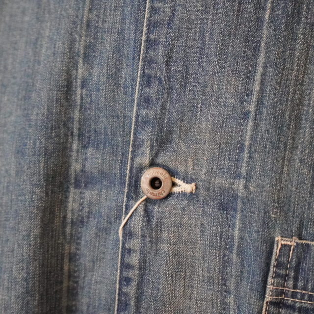 chimala(チマラ) UNISEX 10OZ SELVEDGE DENIM CHORE JACKET #CS39-JT11(9)