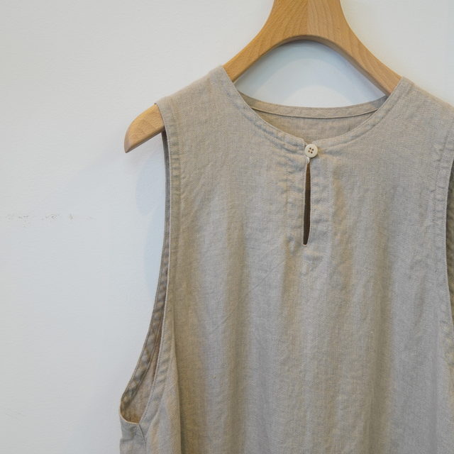 y40%OFFzSARAH(T)   Linen Twill Sleeveless Dress #C4266(9)