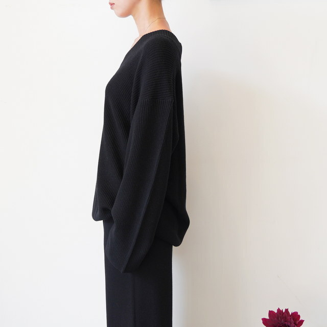 Graphpaper(Oty[p[) MERCERIZED FINE WOOL VNECK #GL253-80466(9)