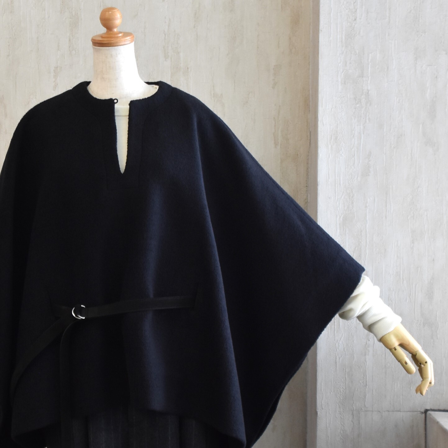 TENNE HANDCRAFTED MODERN(e nhNtebh_) / ANGOLA WOOL PONCHOy2FWJz#007-25FW-AA(9)