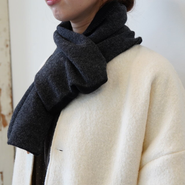 ARMEN(A[) WOOL/CASHIMERE 2TONELOOPSCARF #BAAM1961CB(9)
