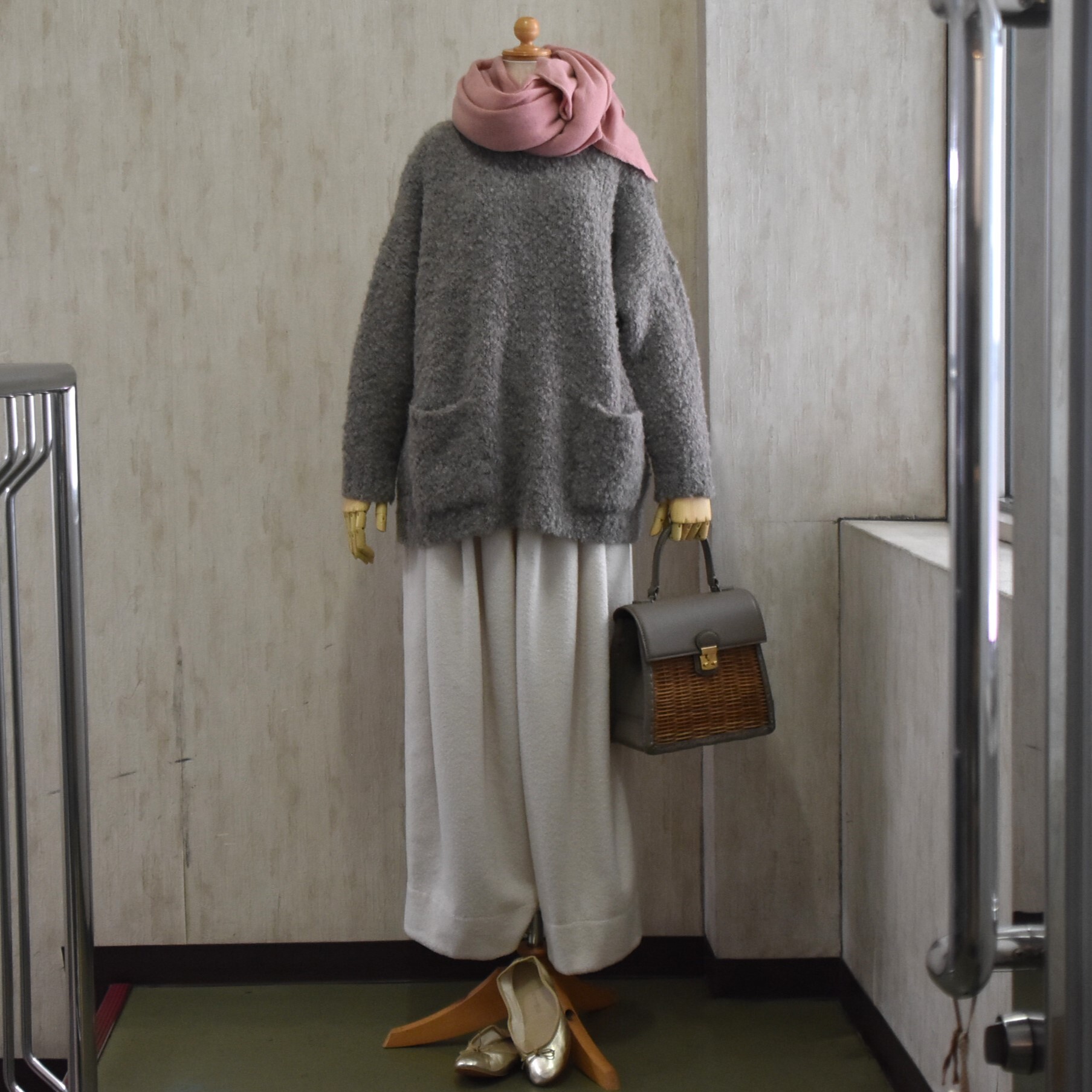 maison de soil(]h\C) / CREW NECK PULLOVER WITH POCKET #CNMDS2562A-AA(9)