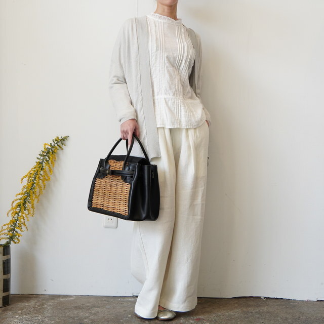 maison de soil(���]���h�\�C��) / V-NECK C/GN WITH SLIT #CNMDS2501(9)