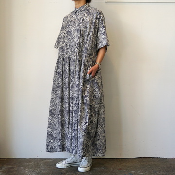 TOUJOURS(トゥジュー) / SHORT SLEEVE CLASSIC GATHERED DRESS#YM38FD01