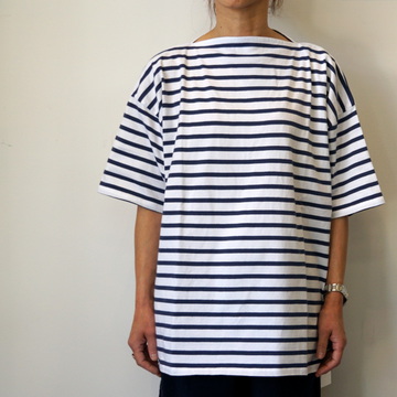 TOUJOURS(gDW[) / Boat Neck Half Sleeve Shirt#EM34XC07