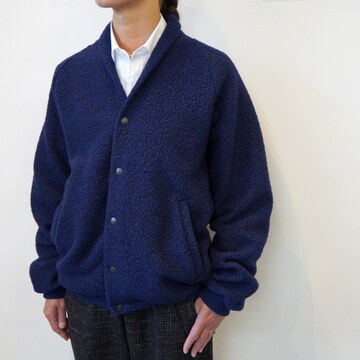 Scye(TC) RECYCLE WOOL BOA FLEECE SNAP CARDIGAN #1724-23201